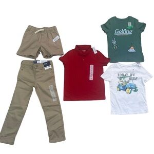 Old Navy Boys Size 5 / 5T Clothing Bundle - 5 Items Total ALL NEW WITH TAGS